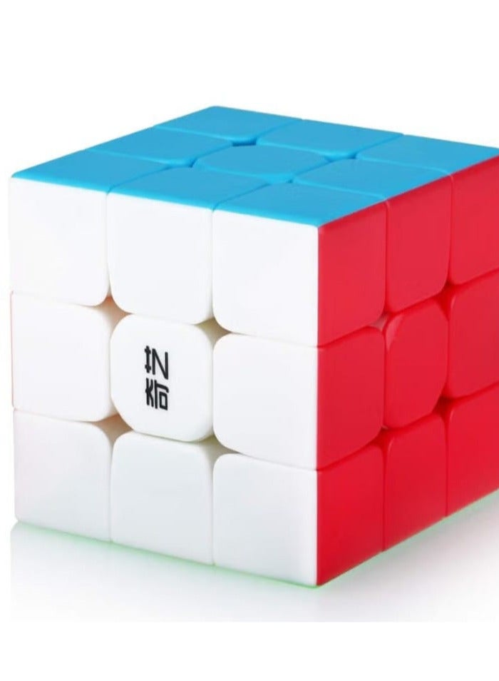 MaoMaoYo 3x3 Speed Cube, 3x3x3 Magic Puzzle Cube, Stickerless Magic Speed Cube, Holiday Gift for Kids and Adults (Stickerless). - Image 1